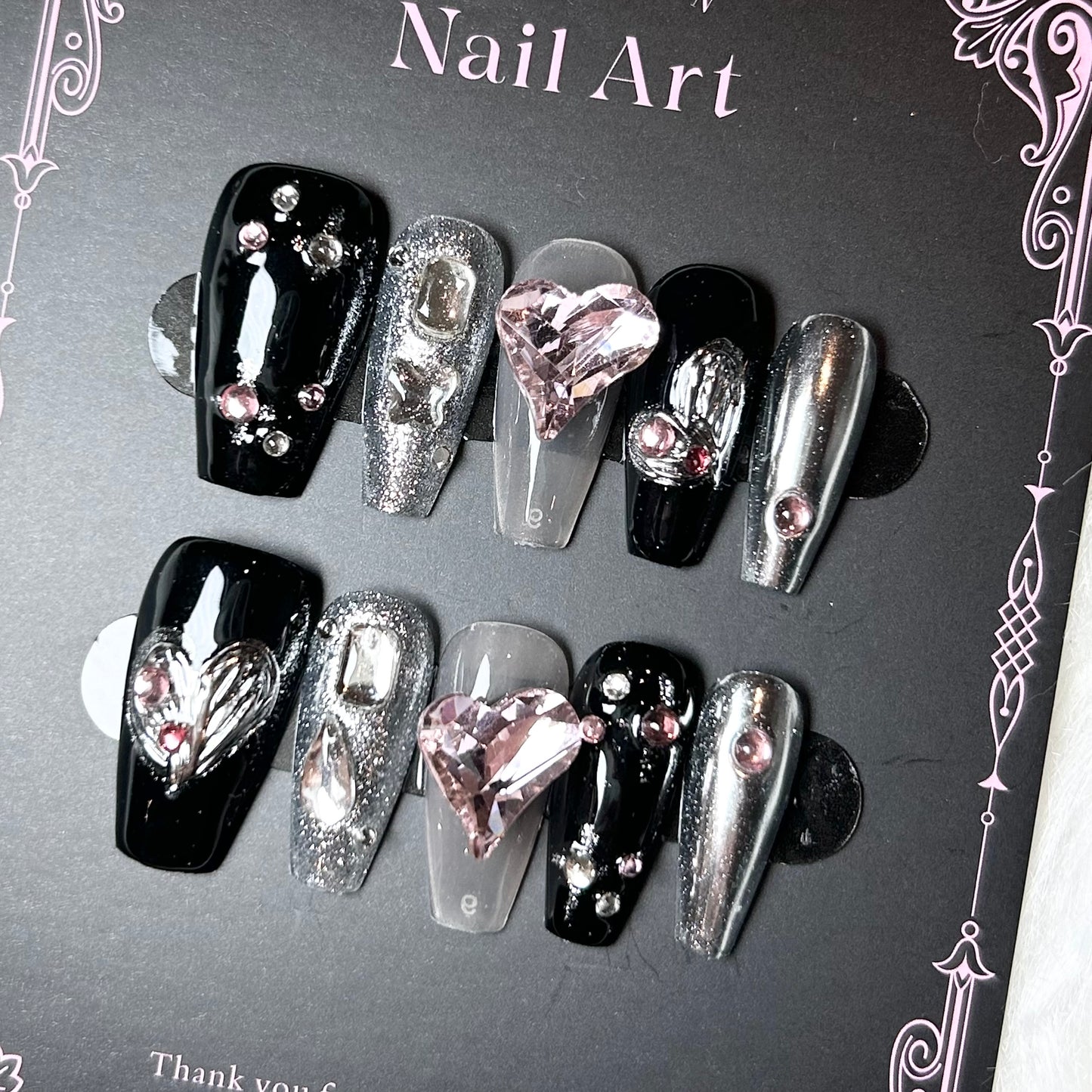 Black pink diamonds