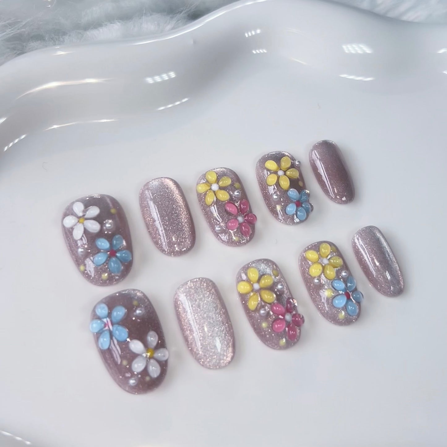 Shimmery Florals